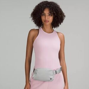 NEW Lululemon Everywhere Belt Bag 1L Color Silver Drop/White